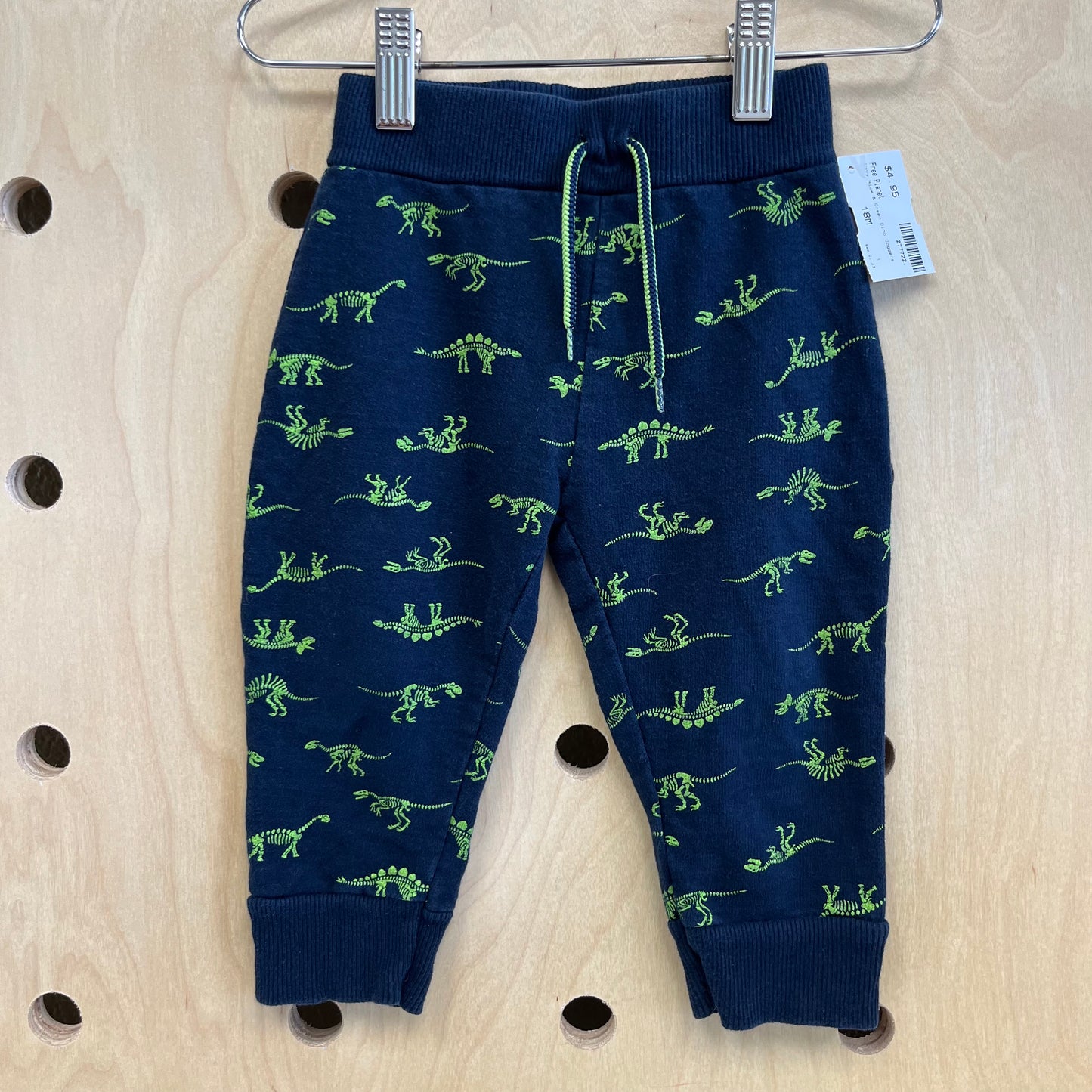 Navy Blue & Green Dino Joggers