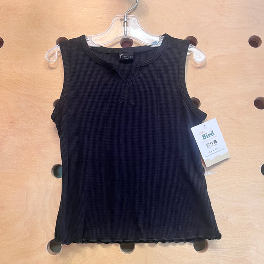 Black Ribbed Tank