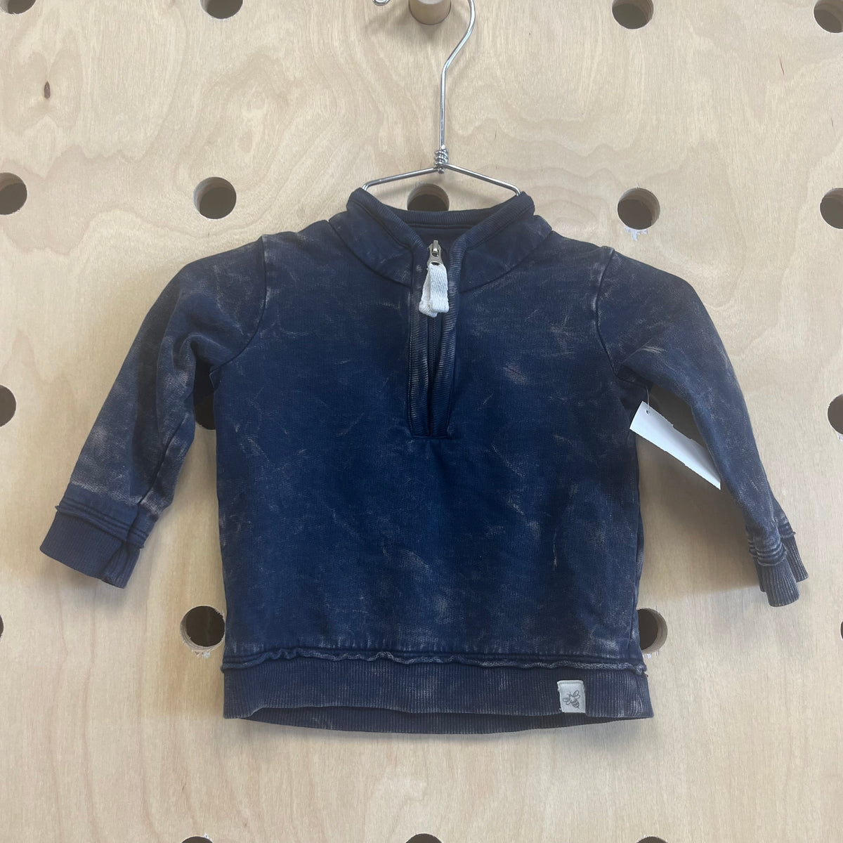 Blue 1/4 Zip Long Sleeve