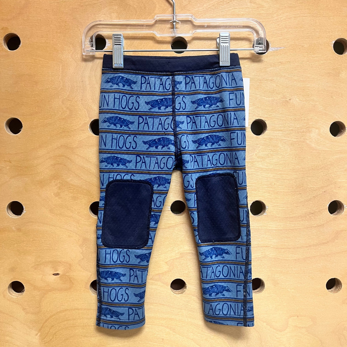 Blue Badger Logo Leggings