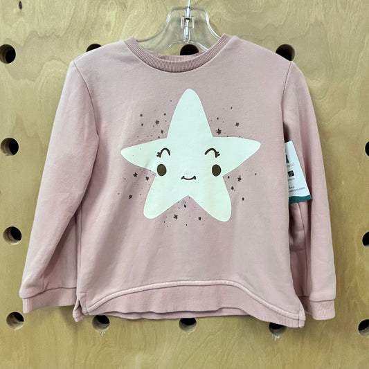 Pink Happy Star Pullover