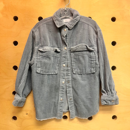 Blue Cord Snap Jacket