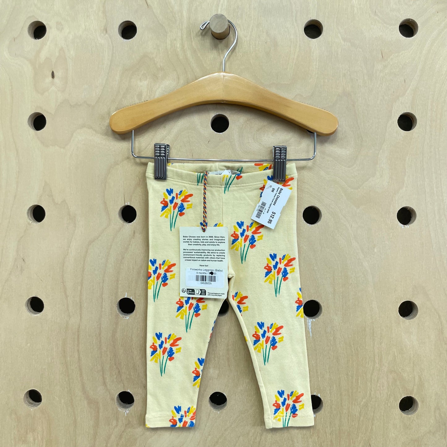 Organic Yellow Floral Leggings NEW!