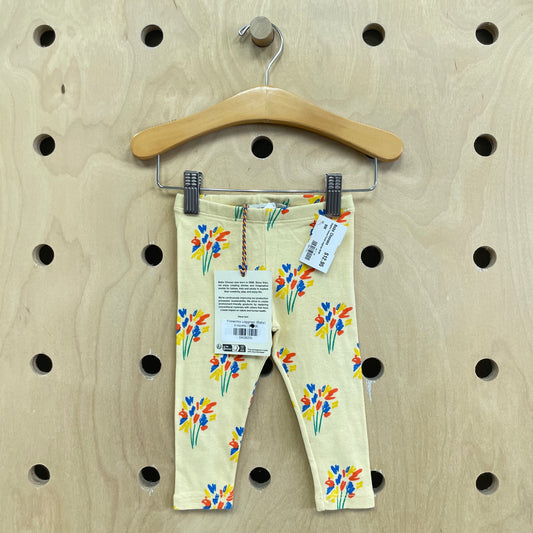Organic Yellow Floral Leggings NEW!