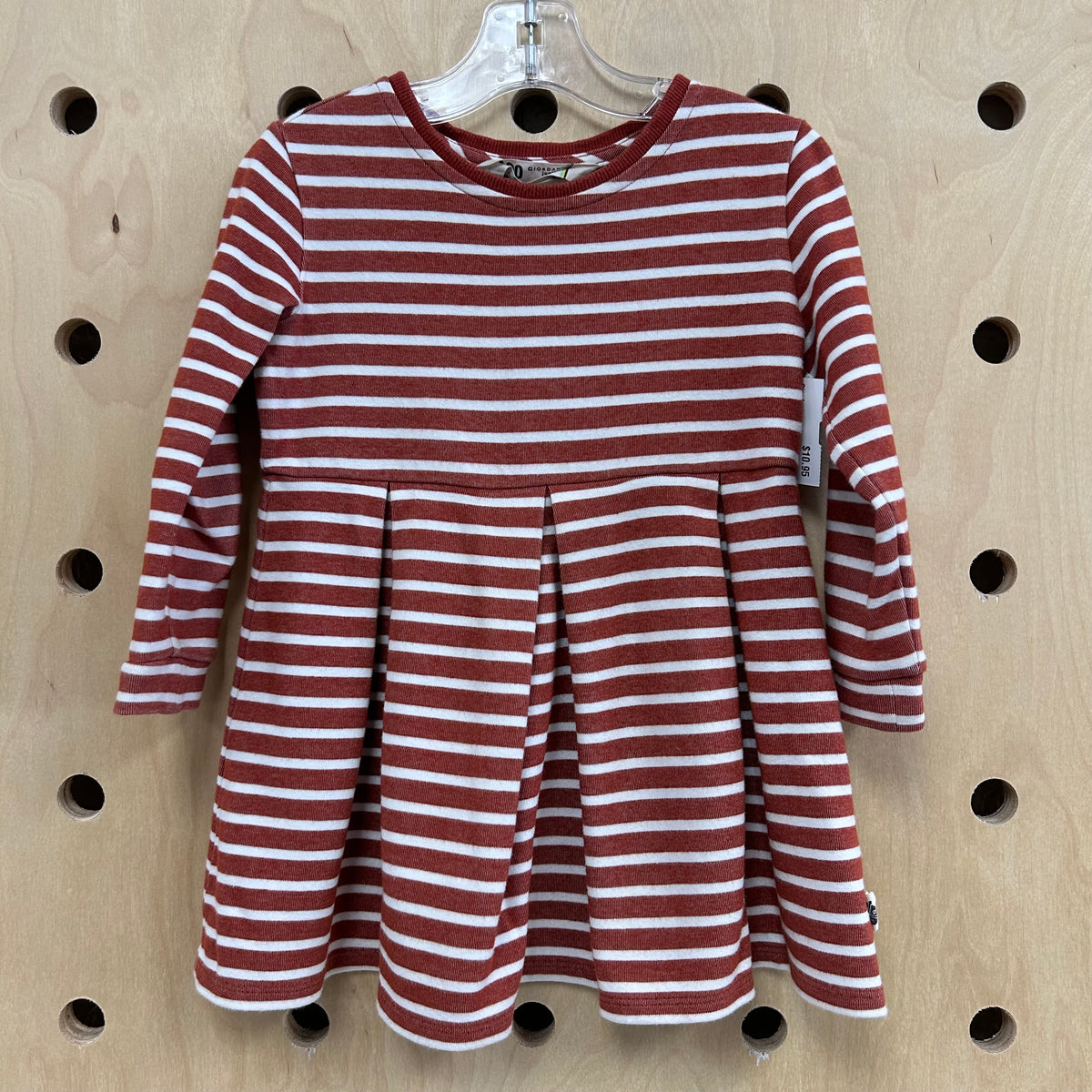 Rust Striped Dress
