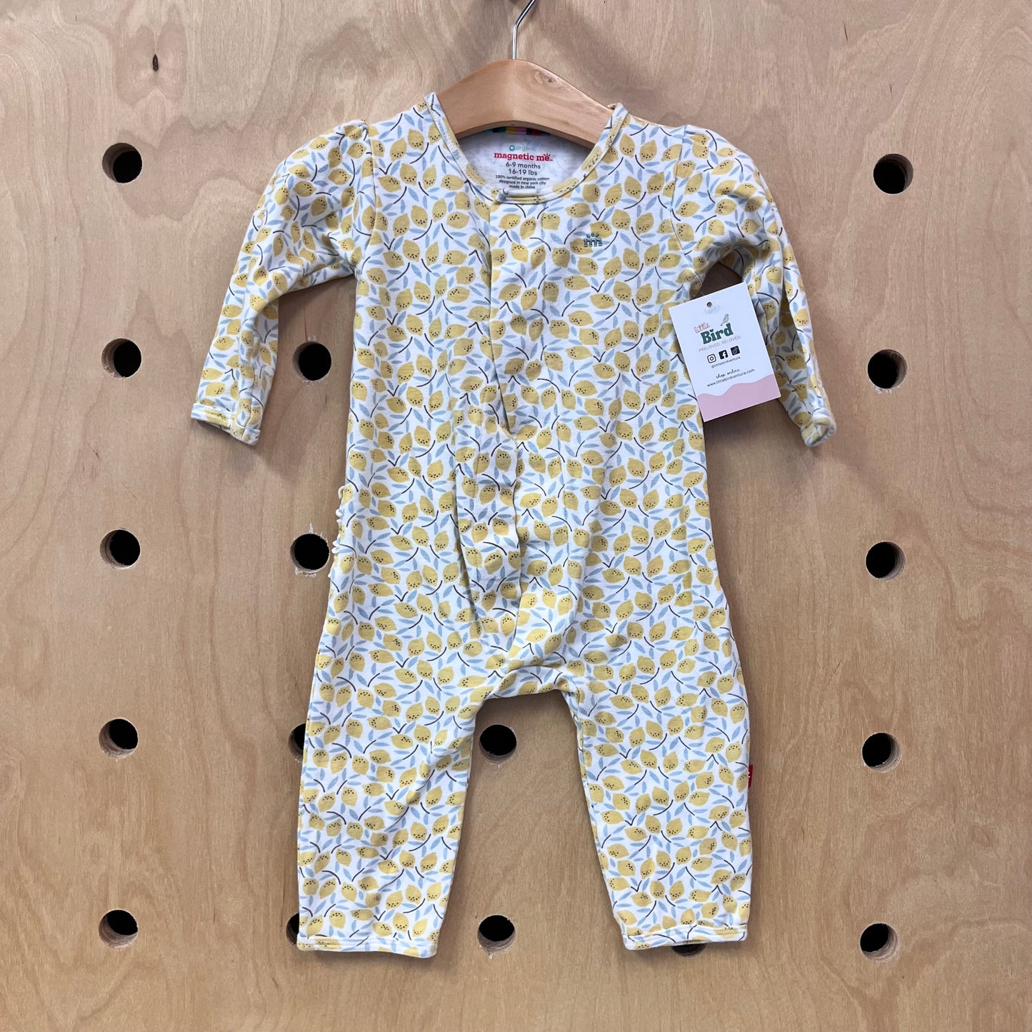 Organic Lemons Magnetic Romper