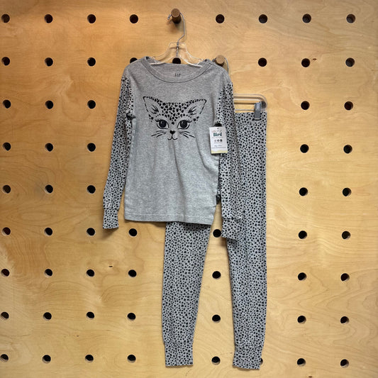 Grey Sparkle Cat Pajamas