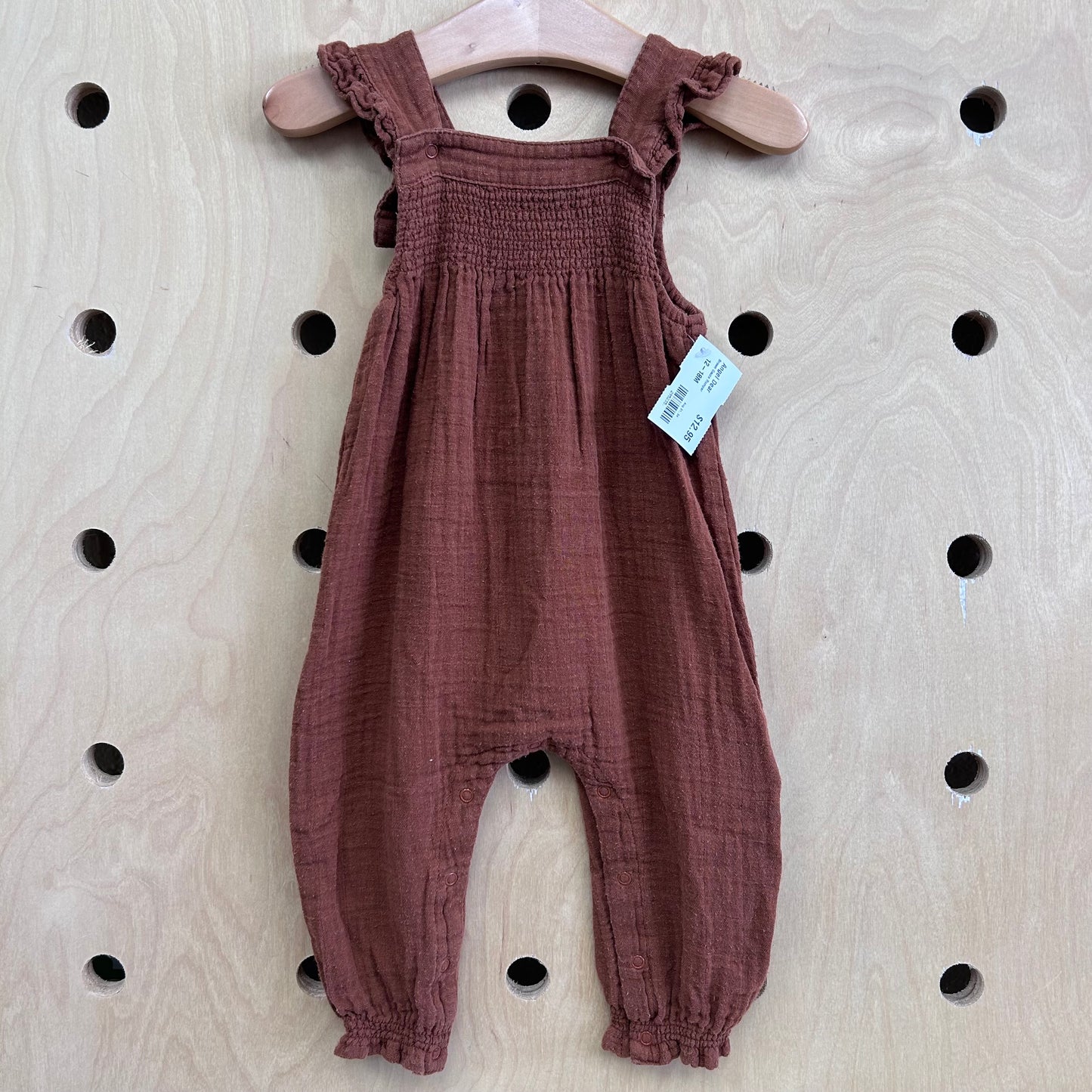 Brown Gauze Romper