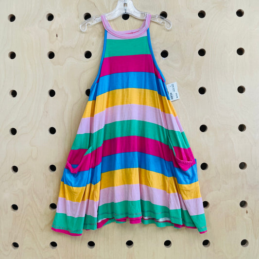 Bright Stripe Tank Dress