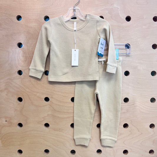 Yellow Waffle Knit Top & Pants NEW!