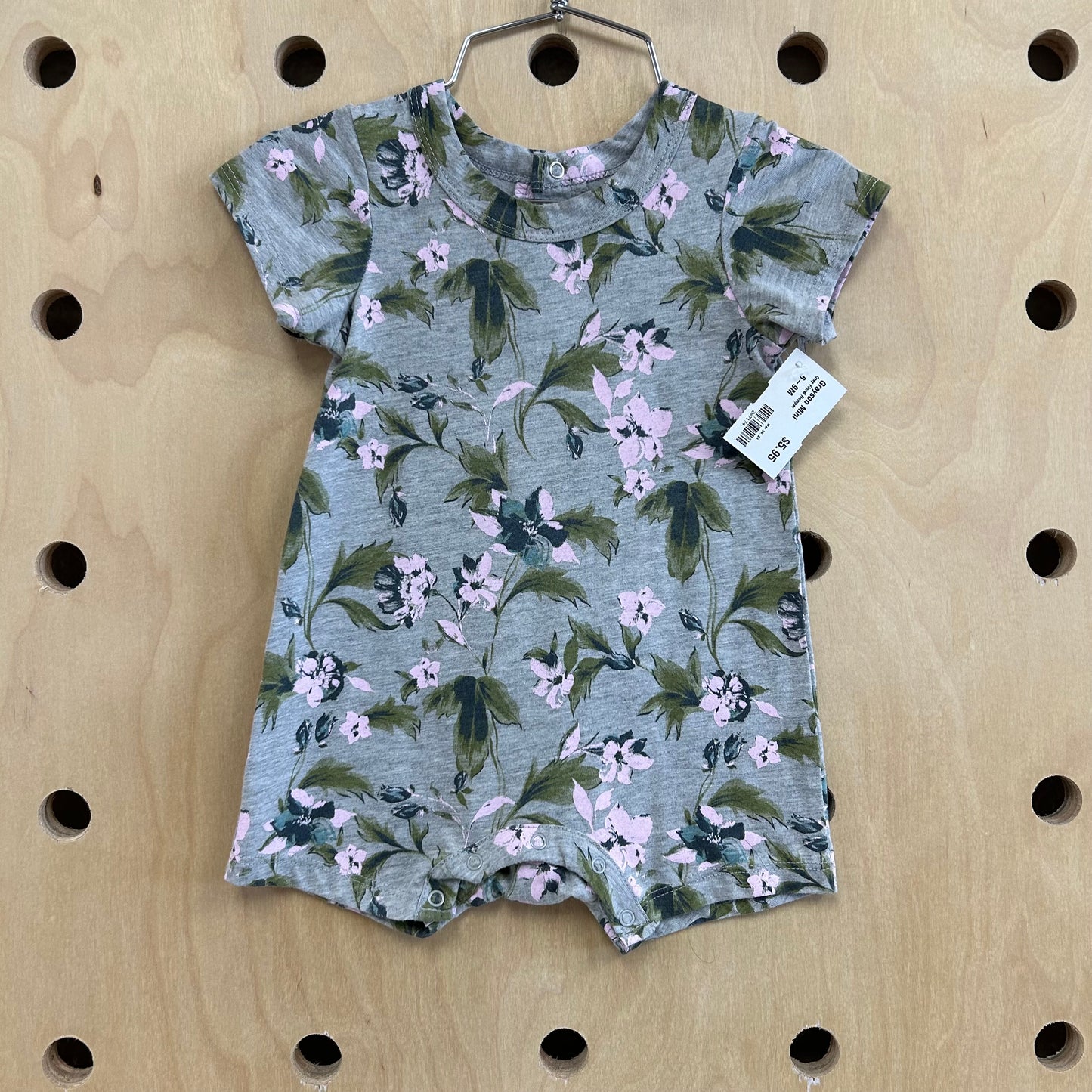 Grey Floral Romper