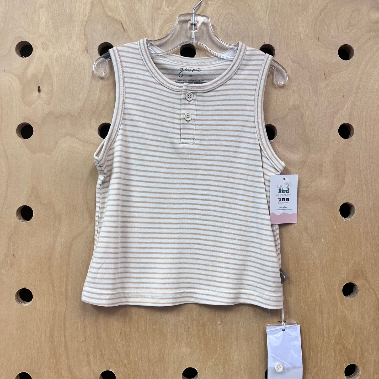Bamboo/Organic Cotton Striped Tank NEW!