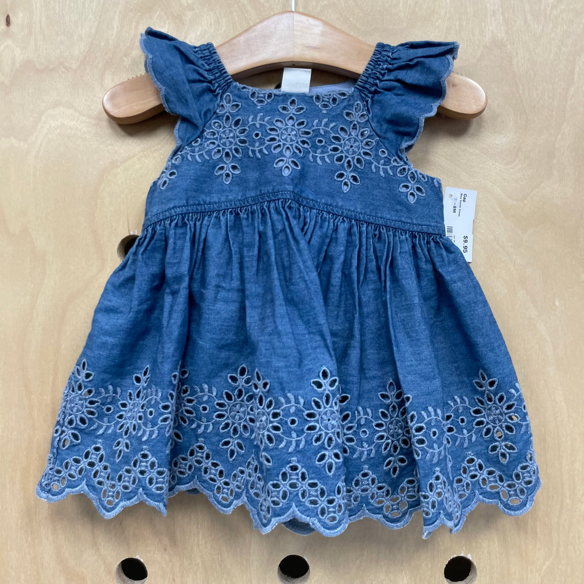 Blue Eyelet Dress