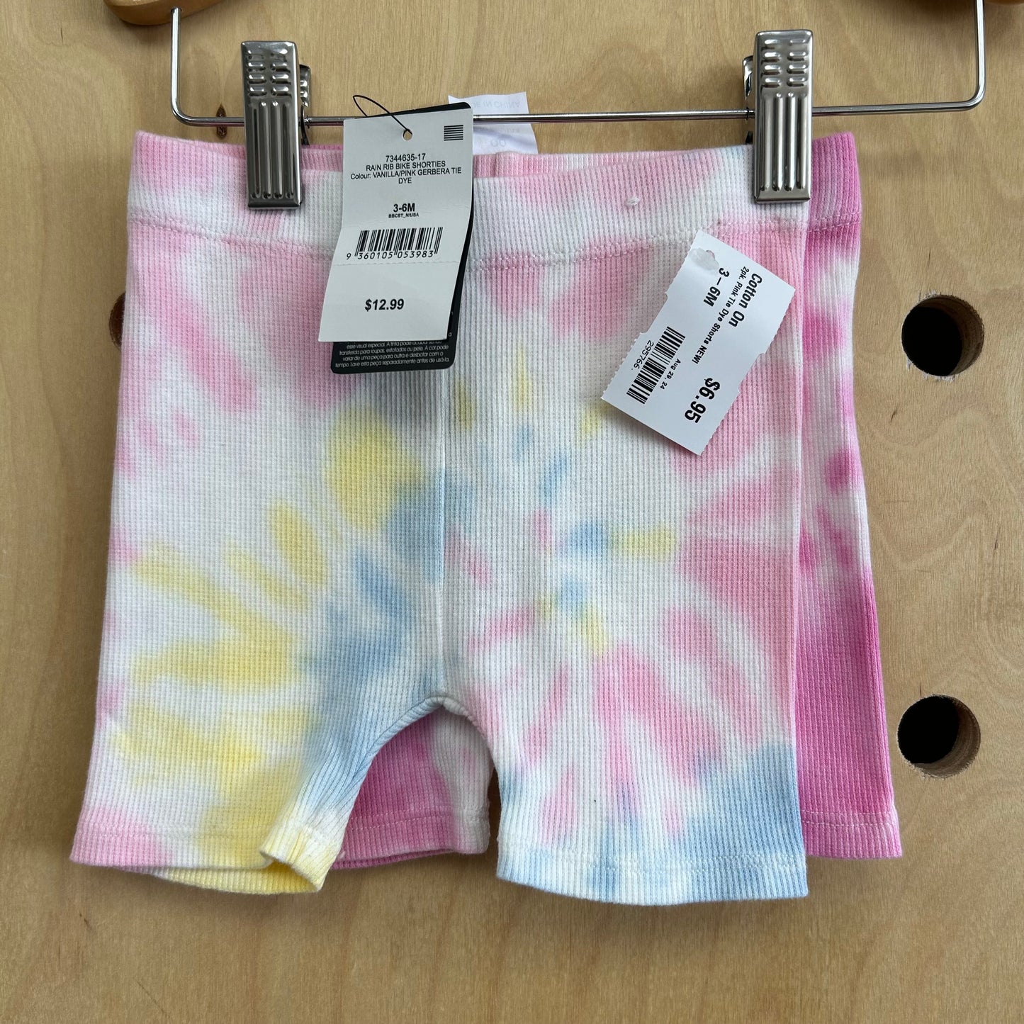 2pk. Pink Tie Dye Shorts NEW!