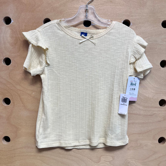 Yellow Ribbed Bow Tee NEW!!