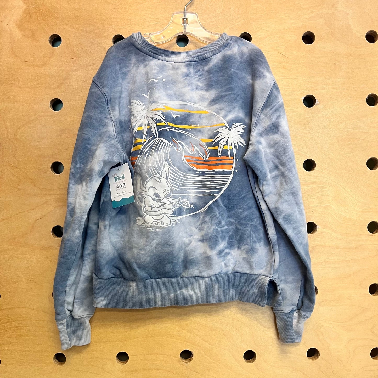 Tie Dye Stitch Wave Pullover