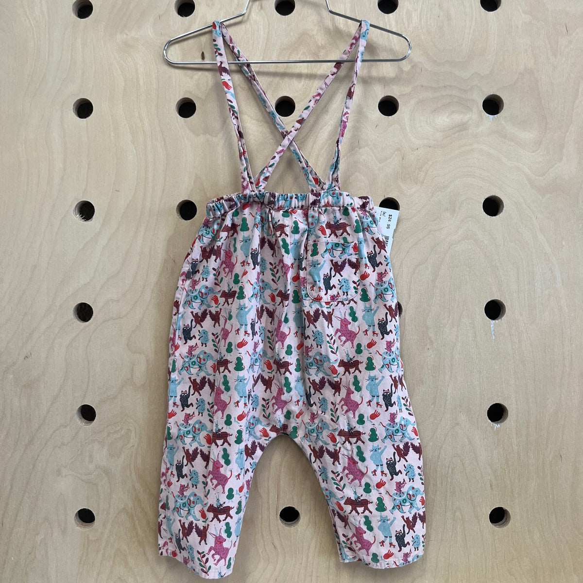 Pink Whimsical Animals Romper