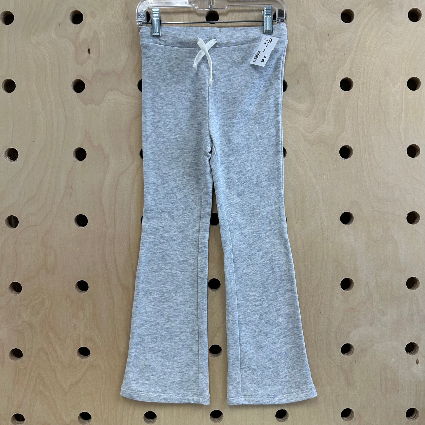 Grey Fleece Flare Leggings