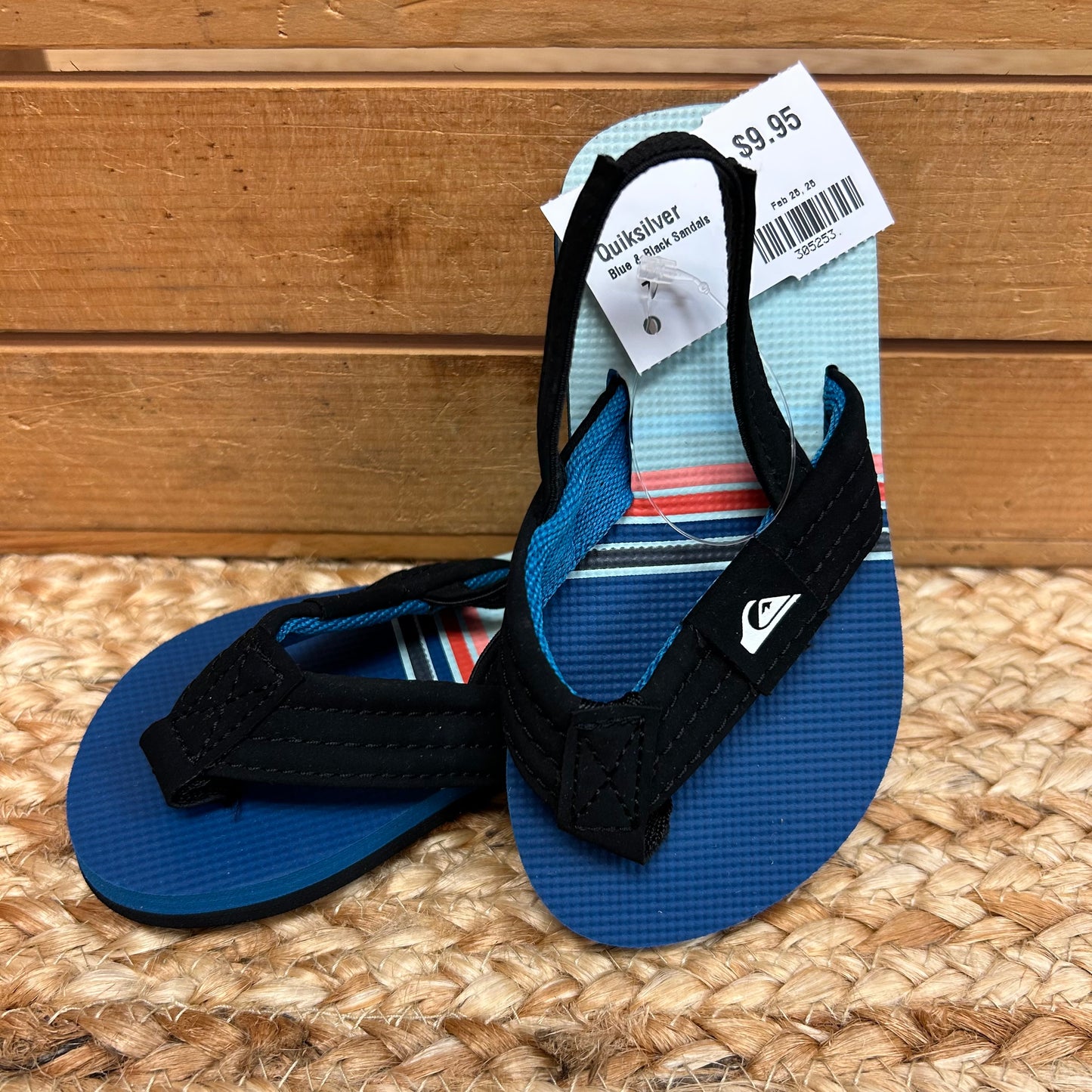 Blue & Black Sandals