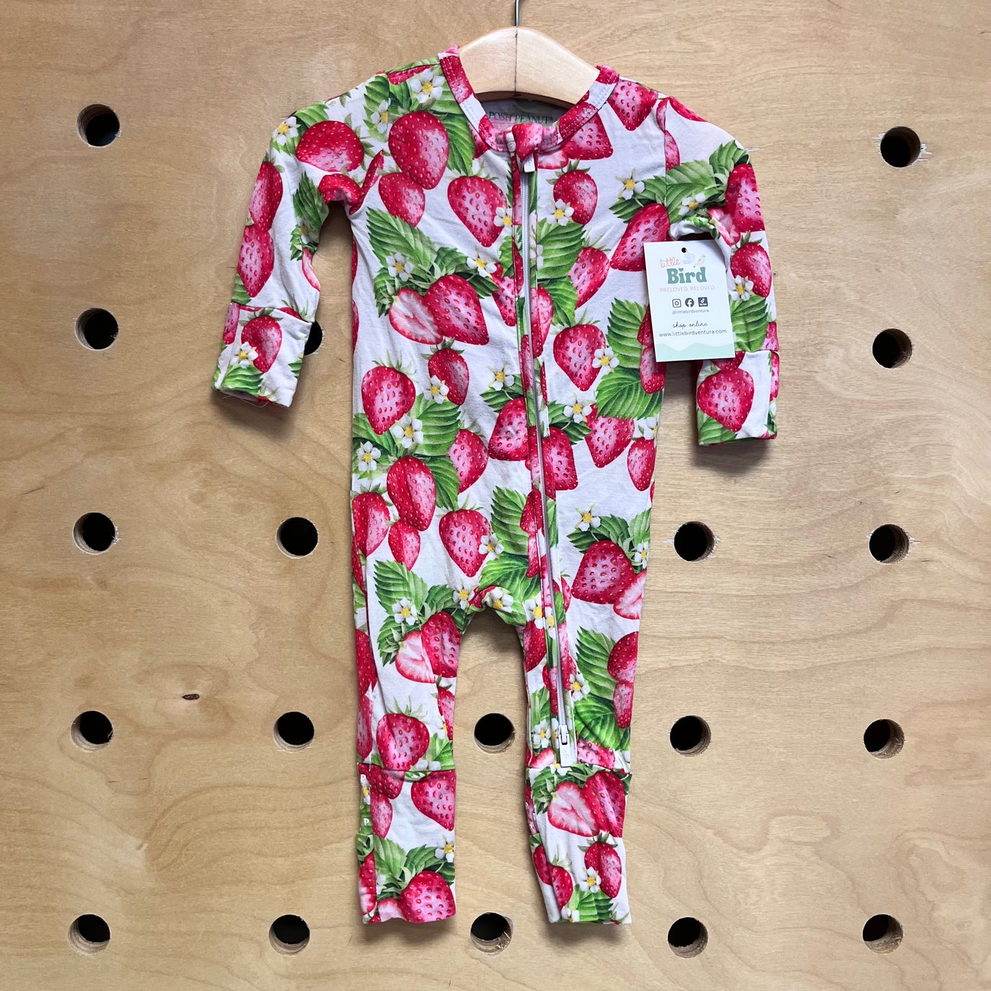 Red/Green Bamboo Strawberry Zippy