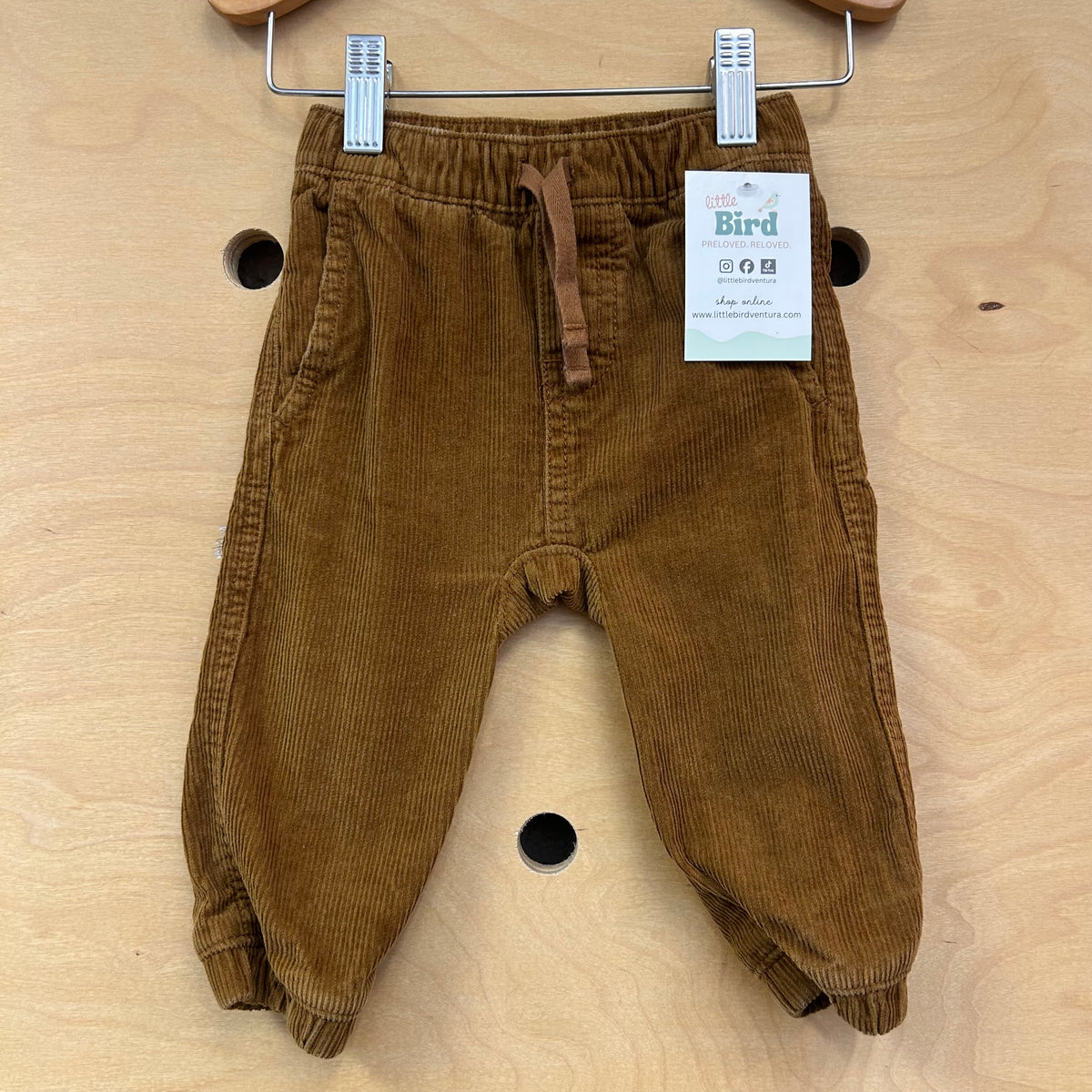 Brown Drawstring Cord Joggers