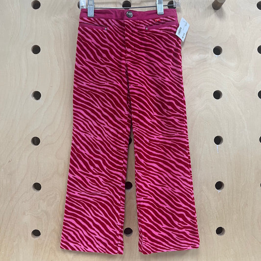 Red & Pink Zebra Print Pants