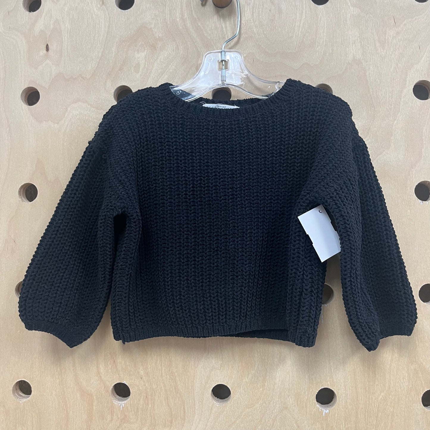 Black Chunky Knit Sweater