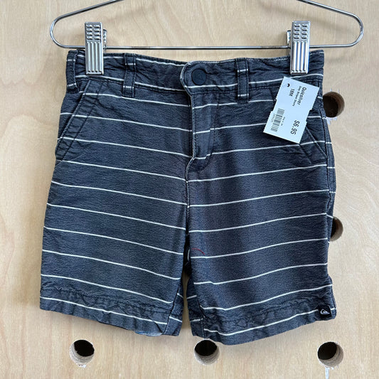 Grey Striped Shorts
