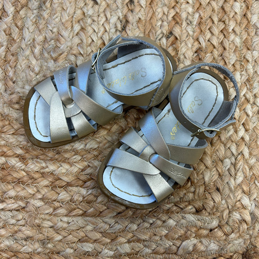 Gold Leather Sandals