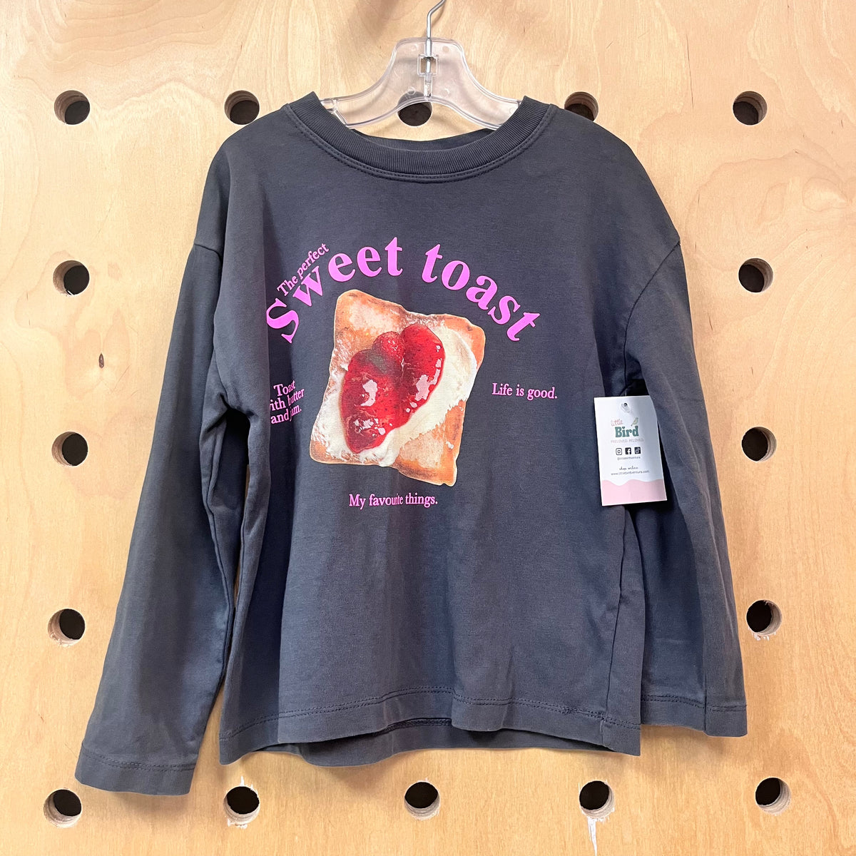 Grey Perfect Sweet Toast LS Tee