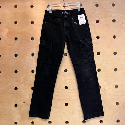 Black Cargo Denim