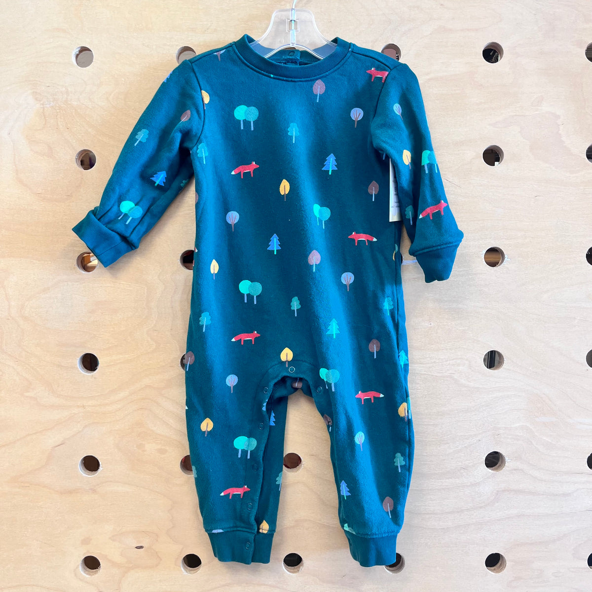 Green Trees/Foxes Romper
