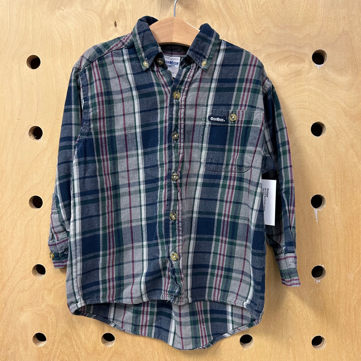 Osh Kosh Blue Vintage Flannel