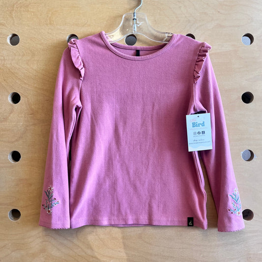 Pink Ruffle Long Sleeve