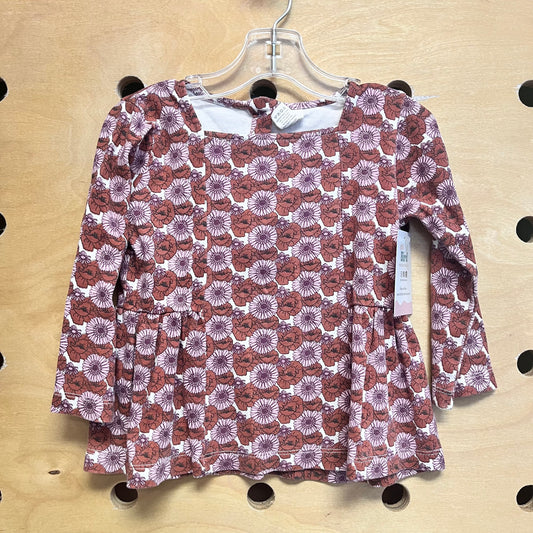 Organic Purple/Brown Flower LS