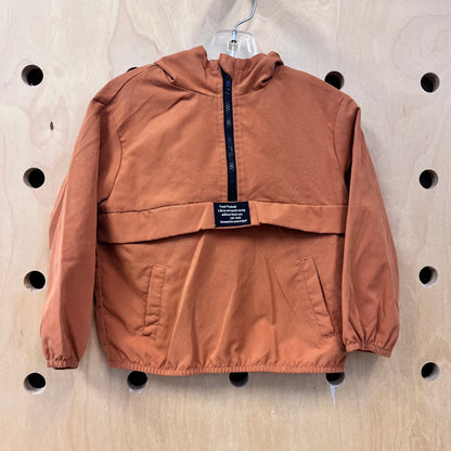 Burnt Orange Half Zip Hoodie