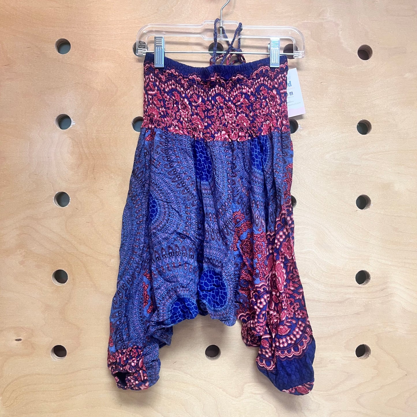 Paisley Smocked Halter Romper