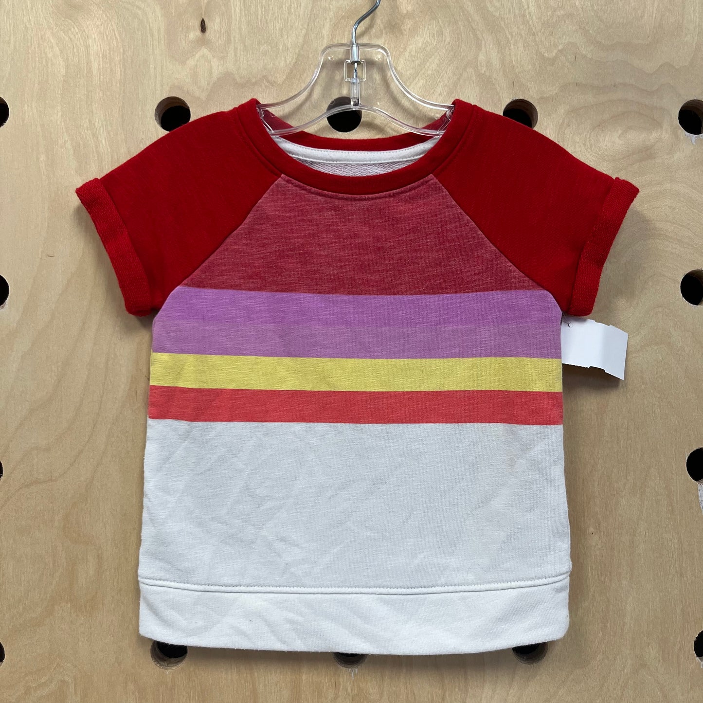 Red Yellow & Pink Stripe Tee