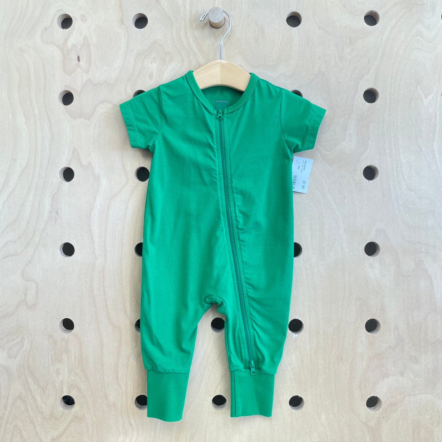 Green Zippy Romper