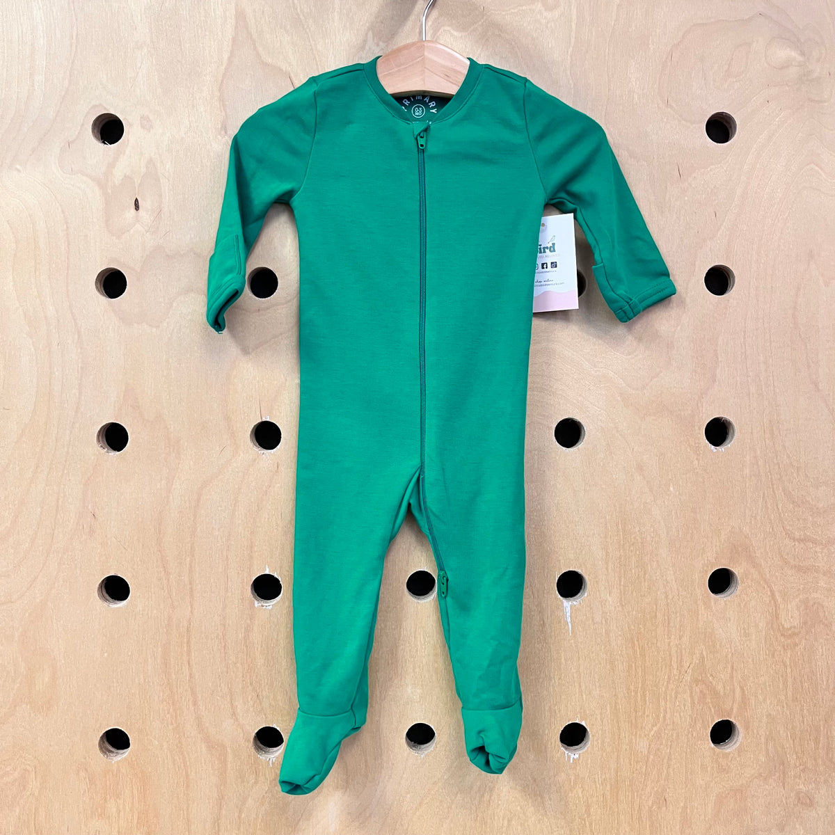 Green Zip Footies