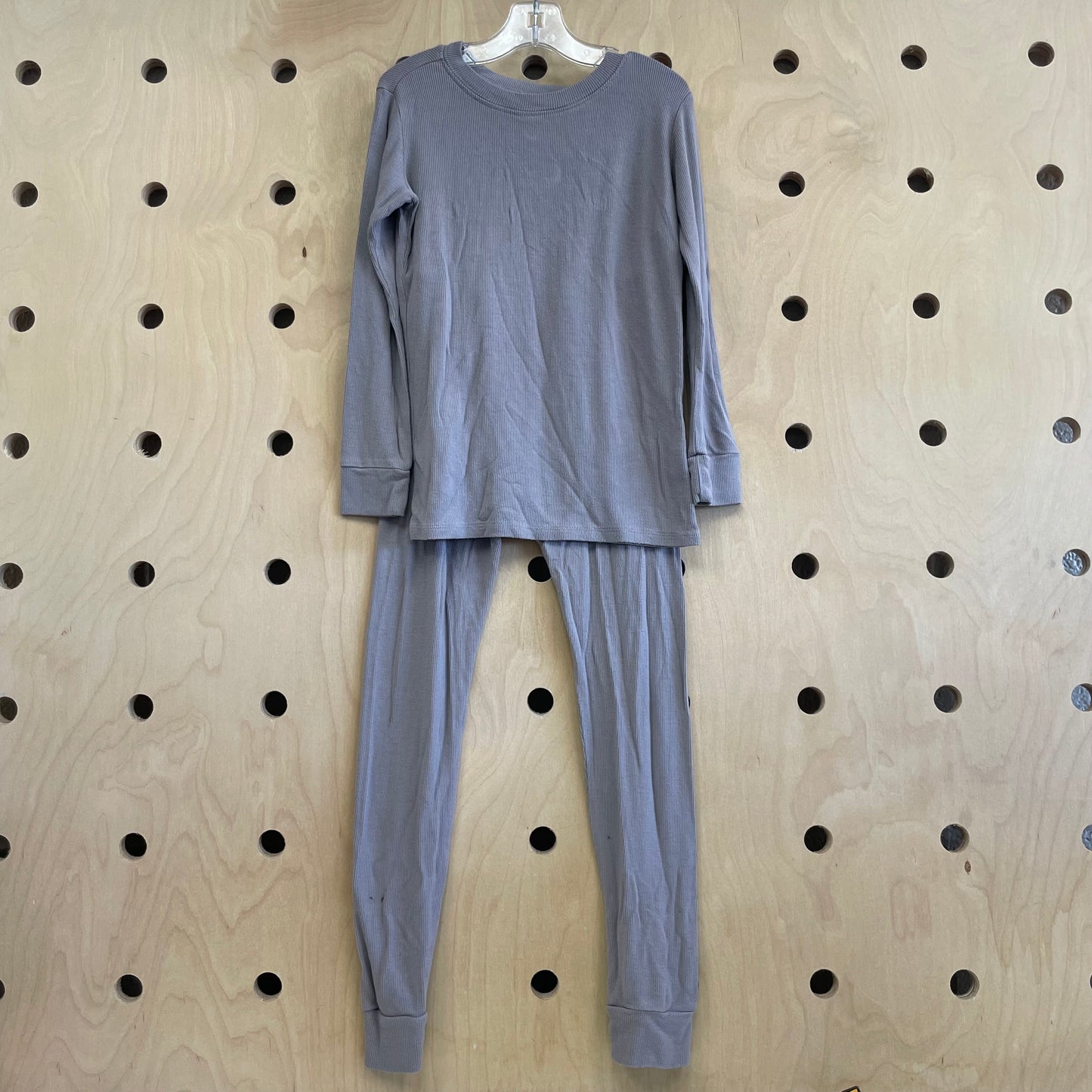 Grey Ribbed Outfit