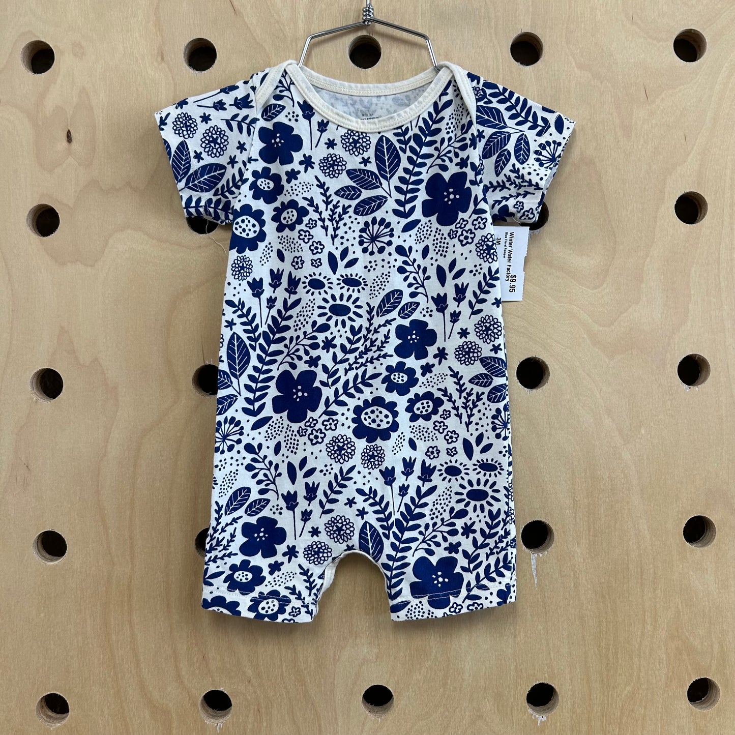 Blue Floral Romper