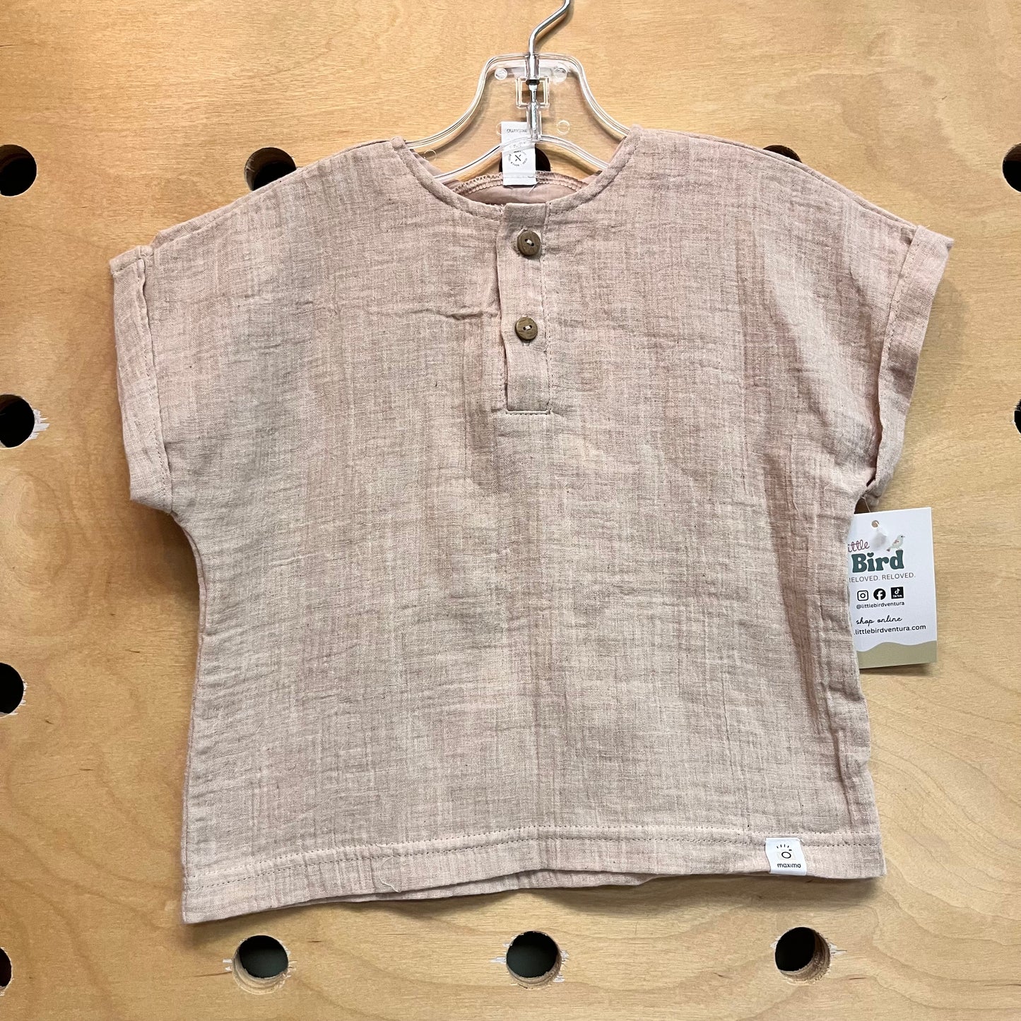 Tan Linen Shirt