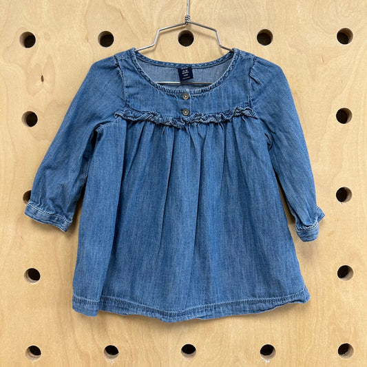 Denim LS Dress