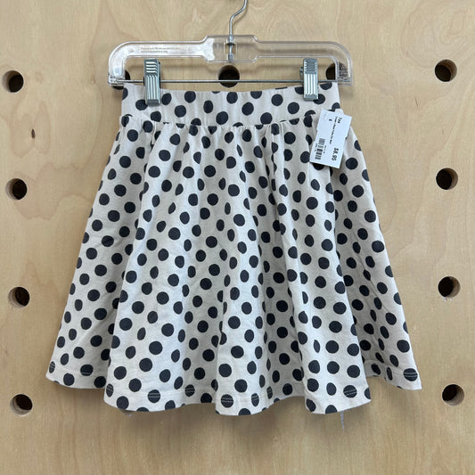 Cream+Black Polka Dot Skirt