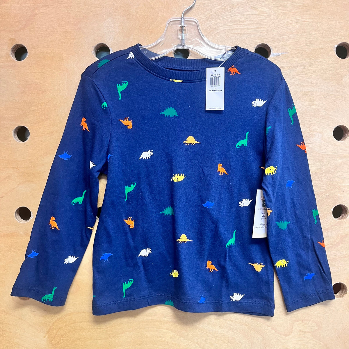 Blue Dino Long Sleeve NEW!