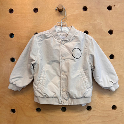 Eggshell Lined 'Bahamas' Bomber Jacket