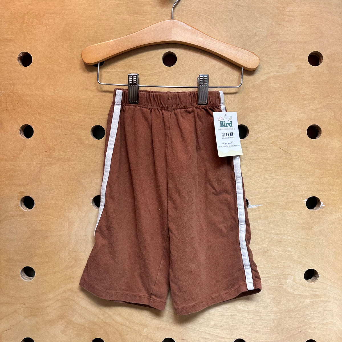 Brown/White Striped Pants