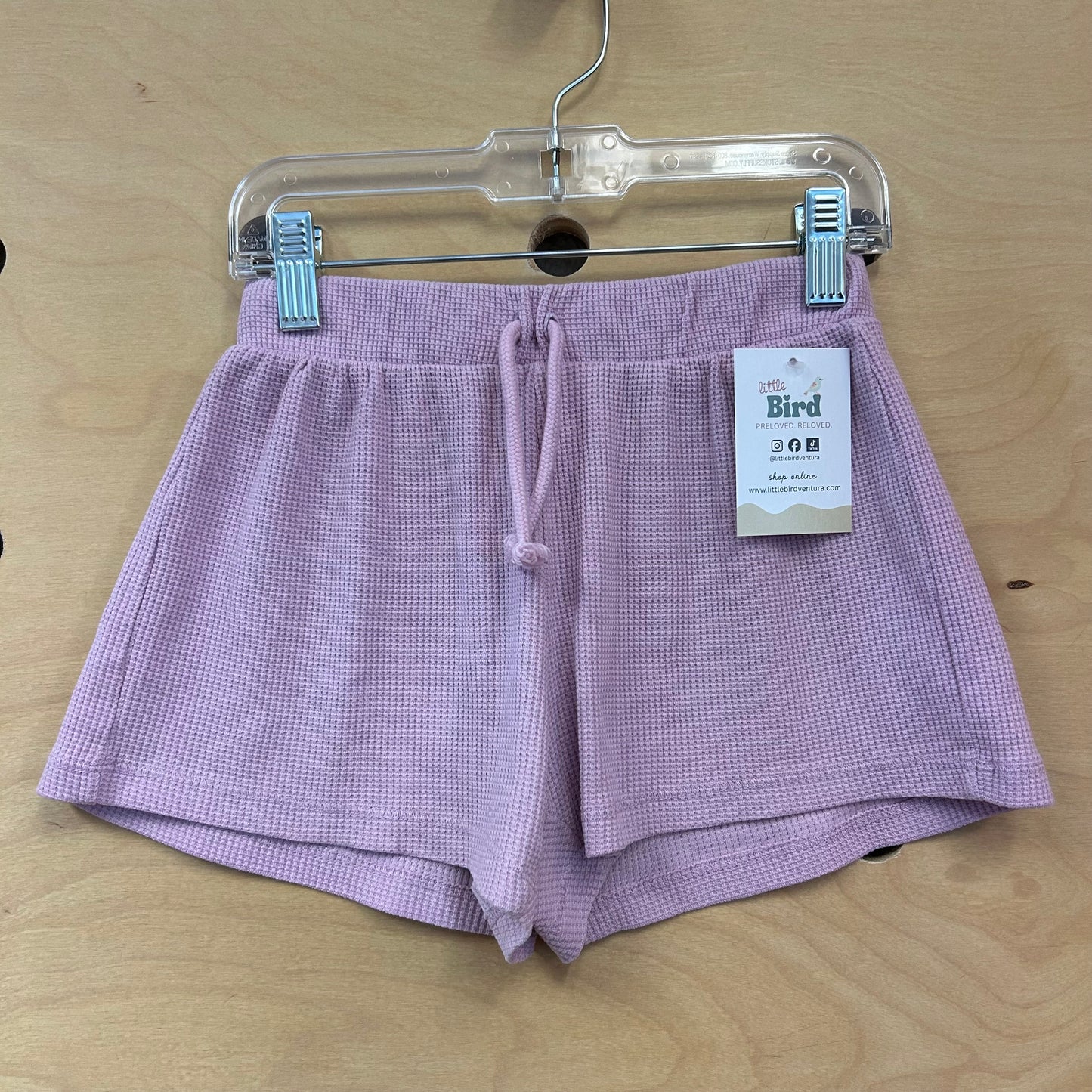 Lavender Waffle Knit Shorts