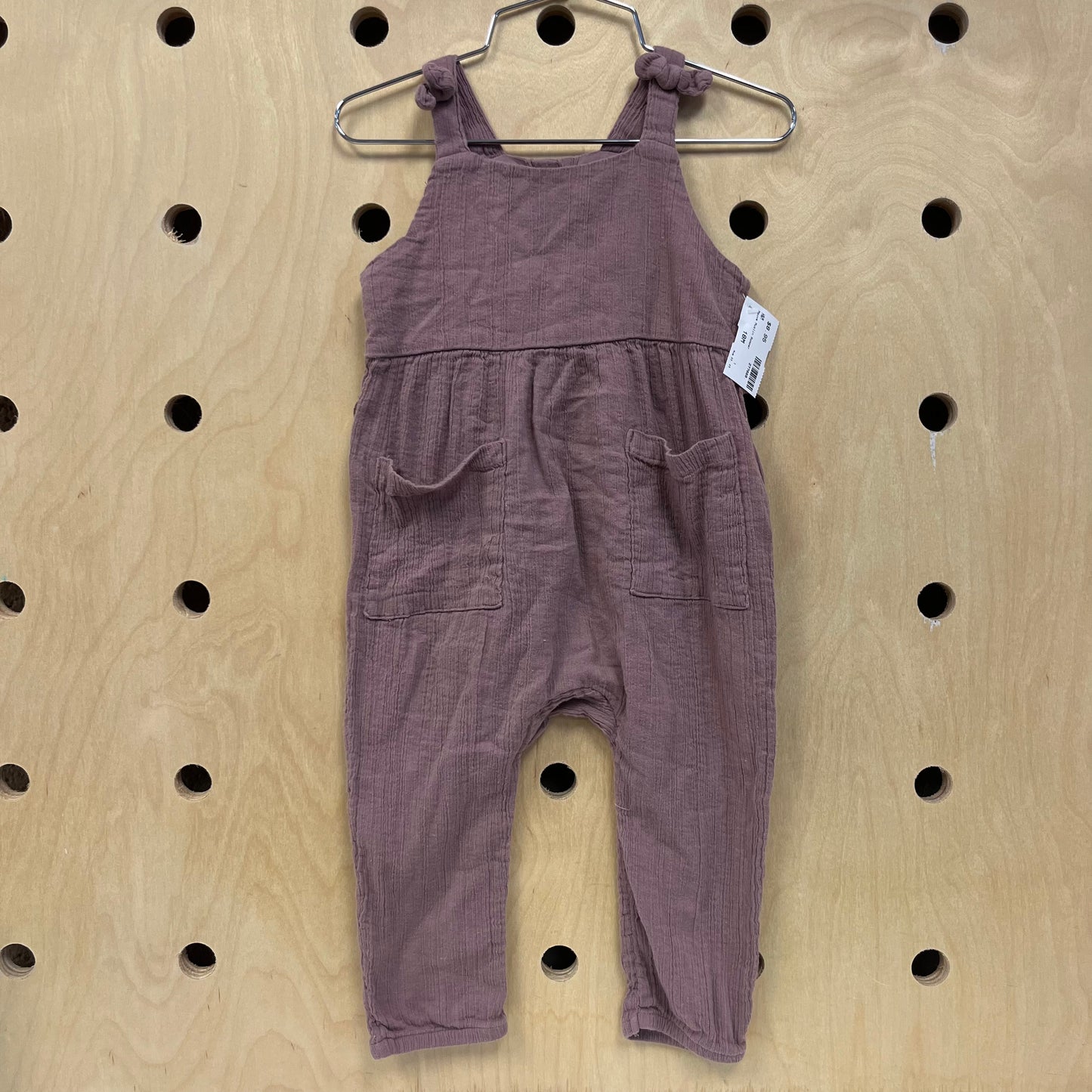 Mauve Muslin Romper